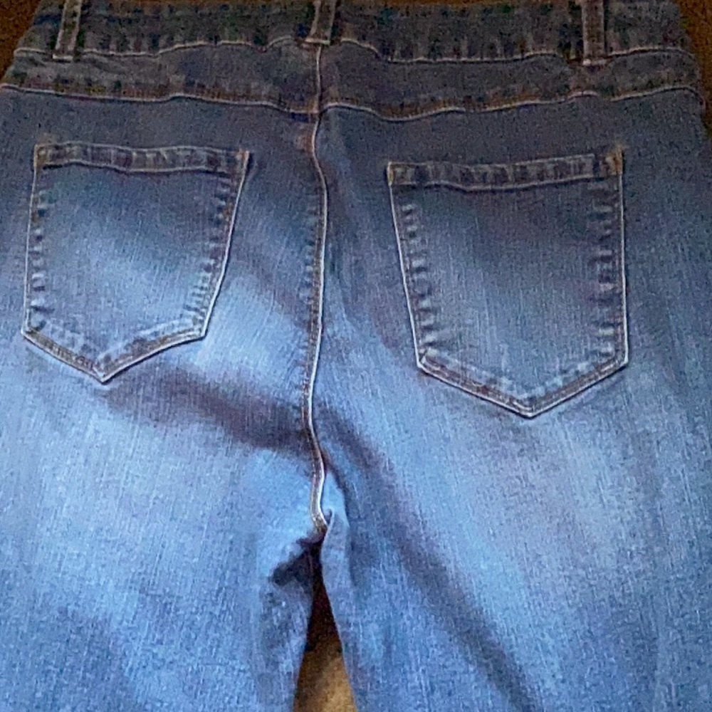 D. Jeans high rise skinny jeans size 14